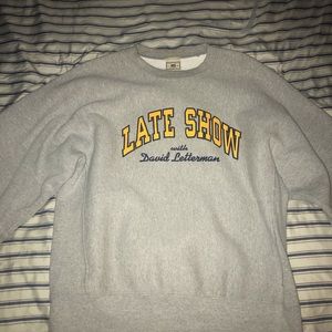 Late show w David Letterman crewneck